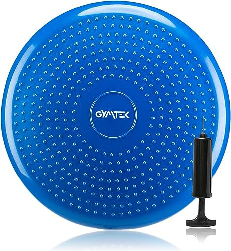 Gymtek Planche d'équilibre 33 cm, coussin d'air, bleu