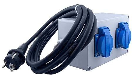 KlingerBorn Einschaltautomatik 1Ph-230V, mit festen Verzögerungszeiten, 3m Netzleitung, verhindert gleichzeitigen Anlauf von zwei Antrieben, automatischer Anlauf der Absaugung