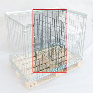 GERSO Trenngitter für Gitteraufsatzrahmen extra Gitter für Gitterbox ideal zum Trennen Lager Ware Metall robust