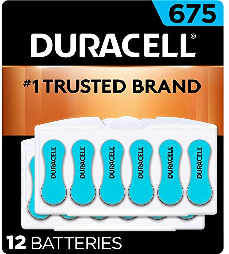 Button Cell Hearing Aid Battery #675, 12/PK, Sold as 1 Package