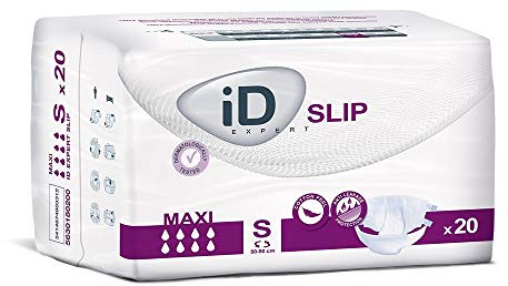 iD Slip Maxi Small All-in-One Incontinence Briefs | 1 Pack of 20 | Incontinence Briefs, All-in-One Incontinence Briefs, Moderate to Heavy Incontinence, Adult Diapers, Incontinence Protection