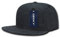Decky 1094-blk Washed Denim Snapback, Schwarz