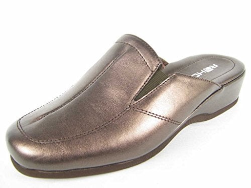 Rohde Damen Mandal Hausschuhe, Braun Terre, 39 EU Weit