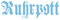 cartattoo4you® AK-01598 | Ruhrpott - Fraktur/altdeutsche Schrift | Autoaufkleber Aufkleber Freistehend, Farbe Pastellblau, in 24 Farben erhältlich, 17 x 5 cm, Waschstrassenfest