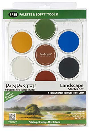 Pan Pastel Ultra Soft Artists' Painting Pastels Landscape Colours Starter Set