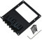 Kaish Humbucker Gitarrensteg, Chrom Tele Humbucker schwarz 1