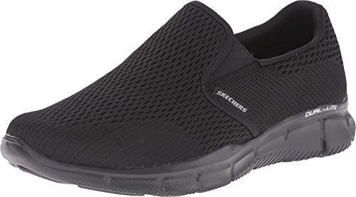 Skechers Herren Equalizer Double Play Wide-51509W Fitnessschuhe, Schwarz, 44.5 EU Weit