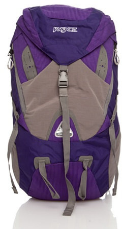 JANSPORT Backpack Womens Cienega, Morado/Gris Oscuro, One Size