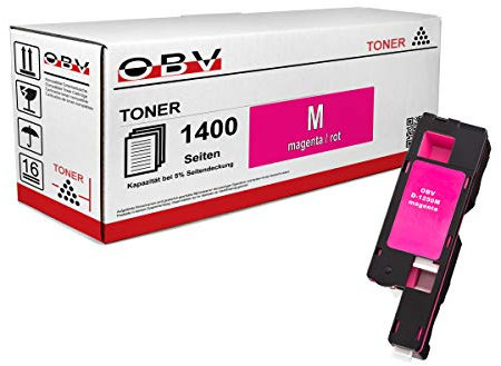 OBV Kompatibel Toner ersetzt Dell 593-11018 9RGVT für 1250 1250c 1350cnw 1355cn 1355cnw - Magenta 1400 Seiten