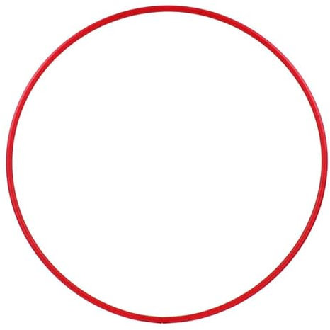 HOOPOMANIA Hula Hoop Rohling 16mm [70cm - rot] einfarbiger Kunststoffring aus HDPE