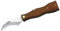 Herbertz Pilzmesser, rostfrei, Holz-Heft inklusive Bürste Messer, grau, M