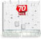 Azar Displays, 900945-WHT, 70 Piece Pegboard Organizer, Wall Mount Peg Board Combination Panel Kit for Bedroom, Craft Room, Study, Office or Garage, Assorted Accessories Hooks and Bins, 27x22, White