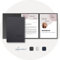5 Stück 3-teilige Bewerbungsmappen Lemani® IMAGE 'dark grey' mit 2 Klemmschienen - Premium-Qualität mit unverwechselbarer Haptik und hochwertiger Prägung 'Bewerbung'
