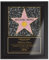 Casa Vivente Star Of Fame, Hollywood Stern, Urkunde, Wanddeko im dunklen Bilderrahmen, Personalisiert mit Name und Datum, Druck gerahmt