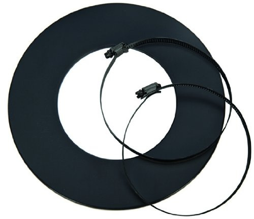 Rosette für flexibles Lüftungsrohr Ø125mm schwarz