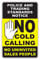 stika.co Set of 2 No Cold Calling Door Stickers – Black & Yellow Polite Notice, Self-Adhesive Weatherproof Vinyl Signs for Doors and Windows (120 x 75mm)