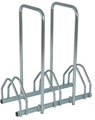 Râtelier 3 vélos avec 2 arceaux pour antivol
