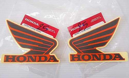 Honda Parafanghi Serbatoio Carburante Serbatoio Adesivi Decalcomanie 2 x 95mm Candy Energia Arancio & Grigio Scuro Sinistra e Destra 100% Genuine