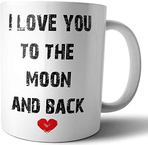 AK Giftshop I Love You to The Moon and Back - Mug Gift for Him or Her