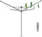 Brabantia - Lift-O-Matic drehbaren Wäschespinne - Reibungsloses Drehungen - UV-beständige Wäscheleine, 50 m - Kein Durchhängen - Auch für Kleiderbügel - Metallic Grey - ø 295 cm