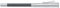 Graf von Faber-Castell 118568 - Perfekter Bleistift mit Verlängerer, Spitzer und Radiergummi, platiniert, Schwarz