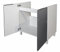Berlioz créations CE8BG - Mueble bajo de Cocina bajo Fregadero (80 cm), Color Gris Brillante