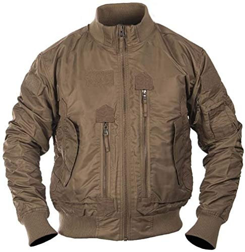 Mil-Tec Men's Tactical Flight Jacket, Dark Coyote, XL UK