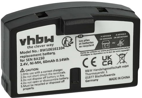 vhbw 1x Batterie Compatible avec Sennheiser HDR40, IS150, HDR54, IS380, IS300, RS5, RS4 Casque Audio, écouteurs sans Fil (60mAh, 2,4V, NiMH)