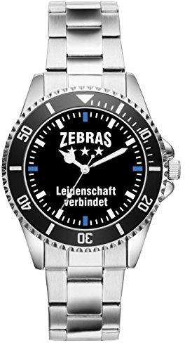 KIESENBERG Zebras Duisburg Geschenk Artikel Idee Fan Uhr 2477