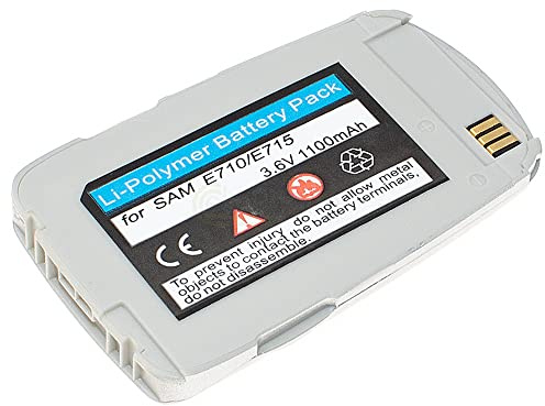 cellePhone Akku Li-Polymer kompatibel mit Samsung SGH-E710 E715 - Silber (Ersatz für BST2069SE / BST2069DE)