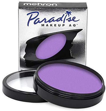 Mehron Paradise Make-up AQ Pro Size | Perfekt für Bühnen- und Bildschirmvorführungen, Spezialeffekte, Cosplay und Halloween | Wasseraktiviertes Gesichts- und Körperfarben 40 g Purple