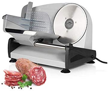 Tristar EM-2099 – Corte affettatrice, 19 cm lama di taglio in acciaio inox, 150 W, colore: grigio