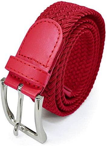 Glamexx24 Elastischer Gürtel Unisex, Geflochtener Stretchgürtel für Damen & Herren, Stufenlos Verstellbarer Stoffgürtel ohne Löcher, Flechtgürtel für Jeans & Freizeithosen (Breite: 3,5 cm)