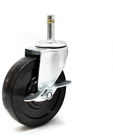 Wiltec Ersatzteil für Plattenheber bis max. 68 kg - Lenkrolle - Ersatz Rolle für Paneelheber Höhe 140-350 cm, max. Breite 2,90 m, Trockenbau Montagehilfe 1-Mann-Bedienung