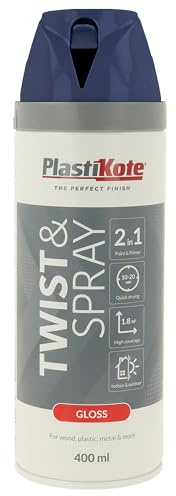 Plasti-kote 21112 400ml Premium Spray Paint Gloss - Royal Blue
