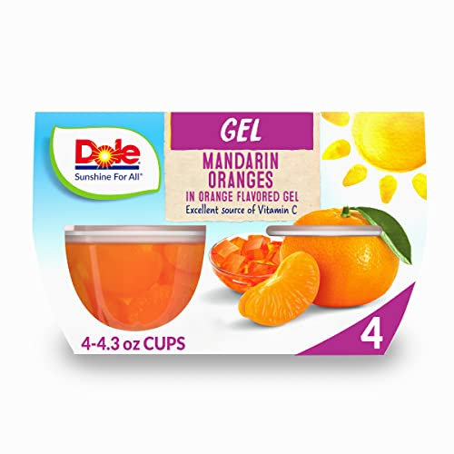 Dole Mandarin in Orange Jelly, 4 x 123g