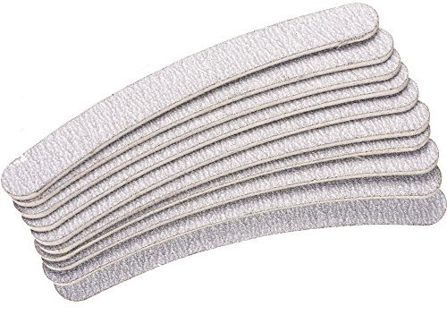 THE EDGE Zebra Curved 100/180 Grit Nail File (10 Pack)