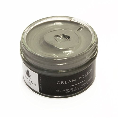 Famaco - Cirage Chaussure - Crème de Beauté - GRIS CLAIR - Pommadier 50 ml - Ravive les couleurs - Imperméabilise - Brillance longue durée