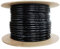 100m Cat5e Solid PE Black Data Networking External Cable 100% Copper Cable