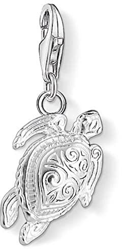 THOMAS SABO Damen Charm-Anhänger Schildkröte 925 Sterlingsilber 1222-007-12