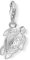 THOMAS SABO Damen Charm-Anhänger Schildkröte 925 Sterlingsilber 1222-007-12
