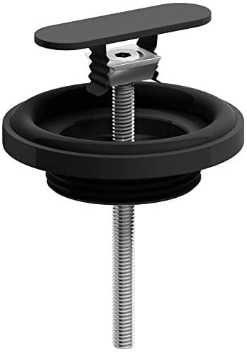 Clou First Abflussstopfen und Siphon Anschluss 1.1/4 Zoll Matt Schwarz