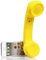 ENJOY-UNIQUE kabellose Retro-Telefonhörer Kopfhörer Bluetooth Mobilteil für EIN Handy mit bequemem Anruf,gelb