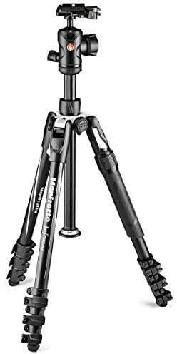 Manfrotto MKBFRLA4B-BHM Befree Advanced 2N1 Treppiede da viaggio con monopiede, blocco a leva, borsa treppiede, piastra e testa a sfera inclusi per Canon, Nikon, Sony, DSLR, CSC, Mirrorless, fino a 9