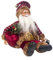 Easy-topbuy Weihnachtsdeko 2021 Weihnachtsmann Sitzende Puppe, Stoff Weihnachtspuppe Puppe des Alten Mannes Zwergpuppe Weihnachtsdekoration Kinderspielzeug, 15x34 cm