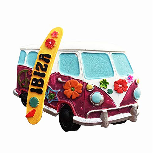 Ibiza Spanien 3D-Kühlschrankmagnet, Reise-Souvenir, Geschenk, Heim-Küchendekoration, Magnetaufkleber, Ibiza Kühlschrank-Magnetsammlung