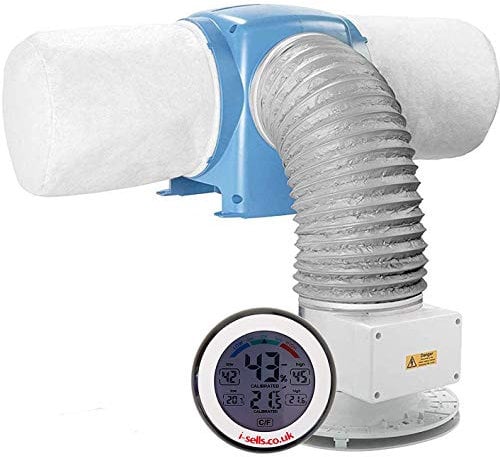 Nuaire Drimaster Dri-Eco-Heat HCS - Condensation Ventilation Loft Unit - With Hygrometer Bundle (Without Rf Control Functionality)