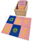 Delmach Montessori Sandpaper Letters | Lowercase | PP Wood Tiles | Vowel Consonant Color Coded | Includes Storage Box