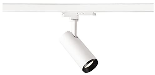 SLV 3 Phasen System Leuchte NUMINOS® DALI S / LED 3-Phasen-Strahler, Spot, Decken-Strahler, Decken-Leuchte, Schienensystem, Innen-Beleuchtung / 4000K 10.42W 1100lm weiß dimmbar 24Grad