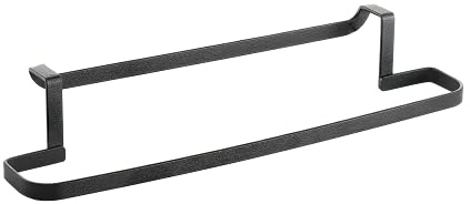 Metaltex GALILEO LAVA - Cuelgatrapos. Sin Taladrar. Acabado TOUCHTHERM color Negro.
